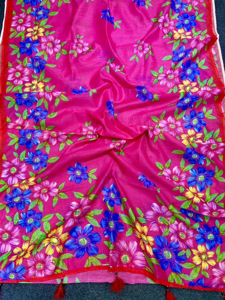 Viral Chanderi shilk saree