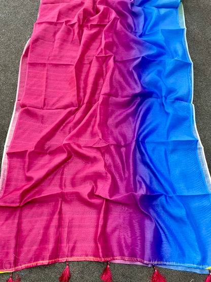 Multicolor Silk Saree