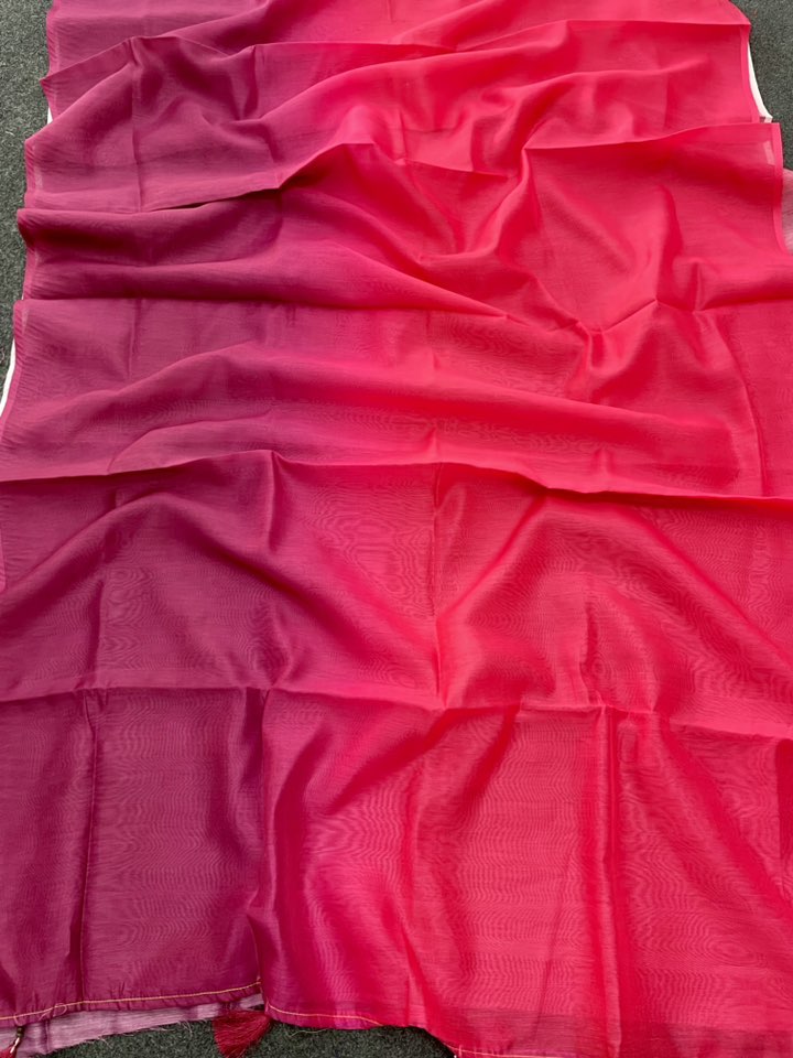 Premium Pink Magenta Multicolor Silk Saree – Soft & Elegant