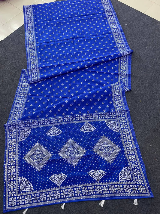 Most demanding premium quality Afsan print saree