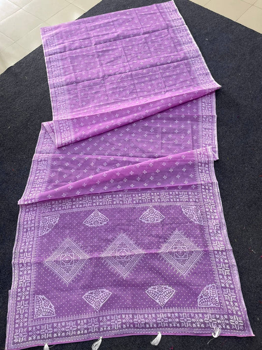 Premium quality Afsan print saree