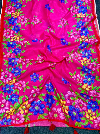 Viral Chanderi shilk saree