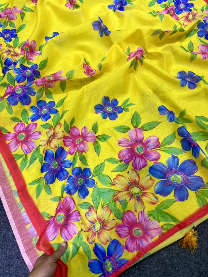 Viral Chanderi shilk saree