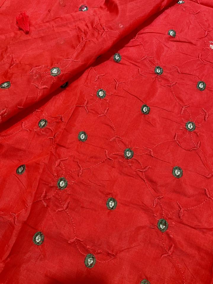 Most viral semi moslin saree