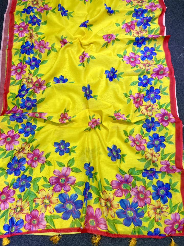 Viral Chanderi shilk saree