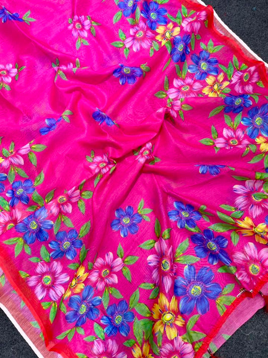 Viral Chanderi shilk saree